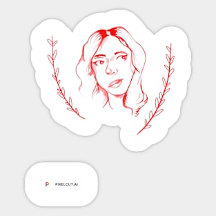 Dreamer girl Sticker